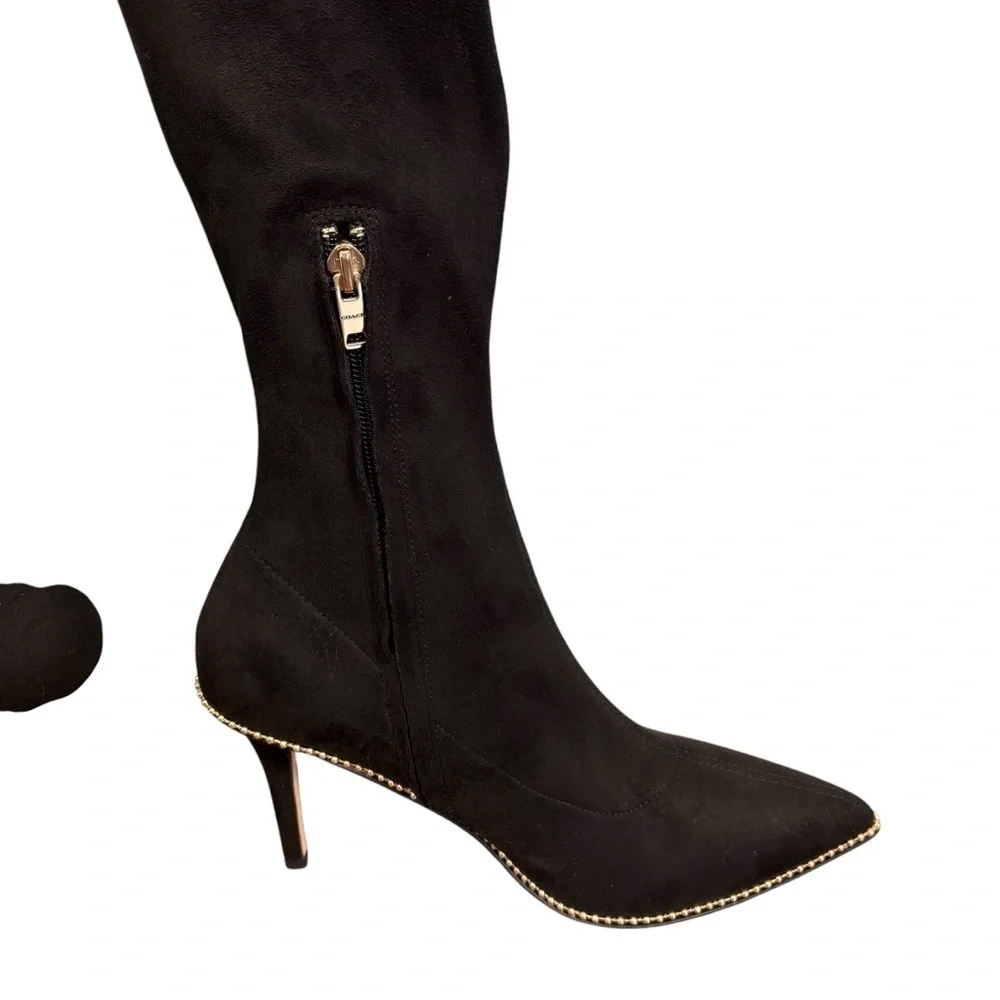 Elegant Black Knee-High Women's Boots